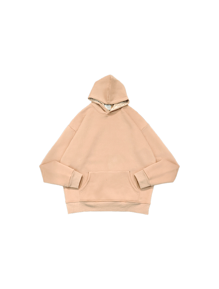 Felpa con cappuccio in raso personalizzata con fodera in seta e pullover interno