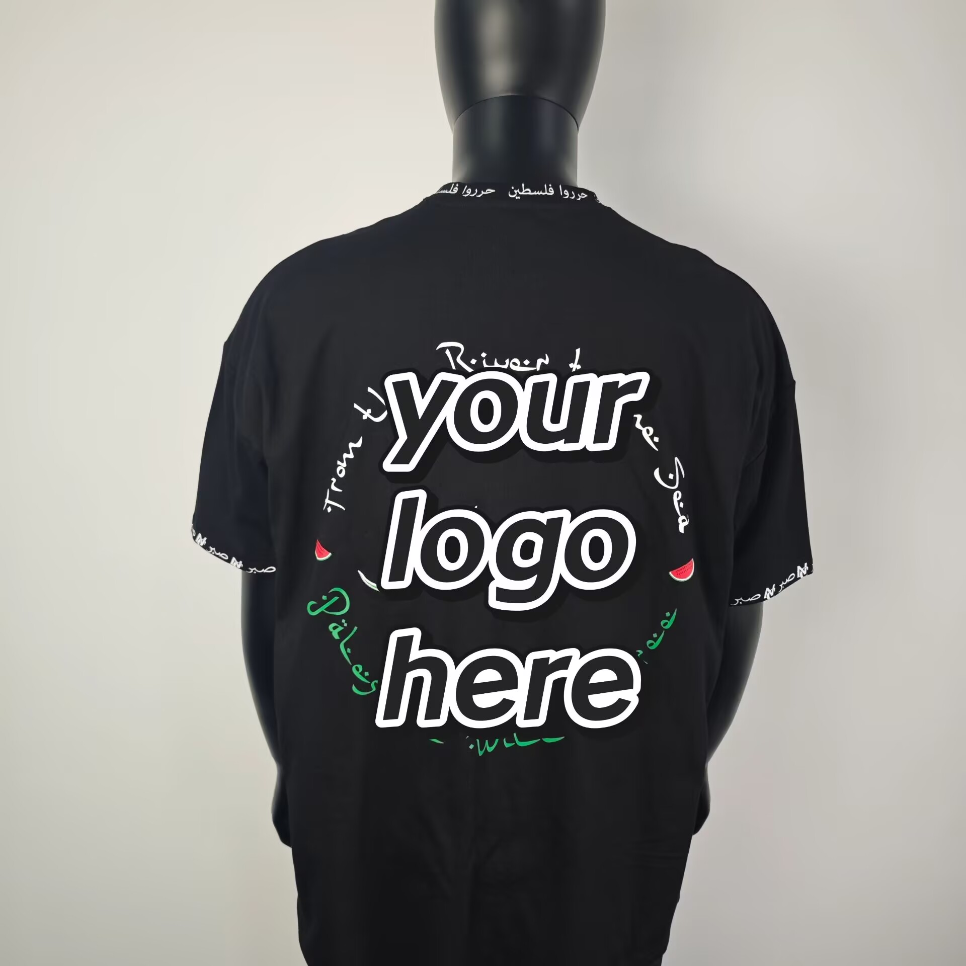 Produttore personalizzato pesante Y2k Graphic Print Tshirts High Street Regular Fit girocollo Tshirts stampate da uomo