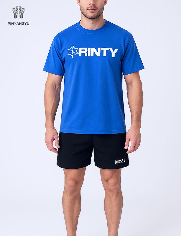 T-shirt fitness da uomo con stampa personalizzata