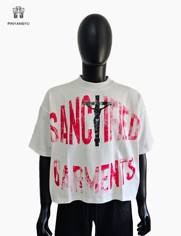 Maglietta squadrata personalizzata e serigrafia