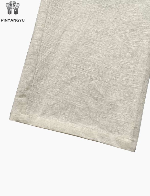 pantaloni personalizzati in tessuto di cotone e canapa