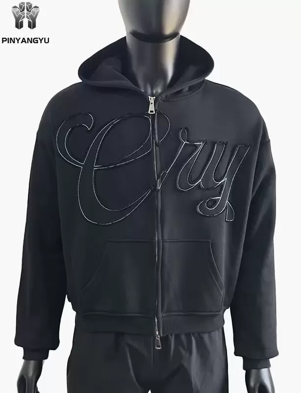 felpa con cappuccio con cerniera personalizzata