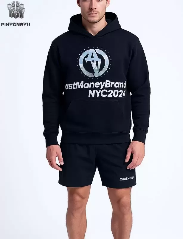 Felpa con cappuccio alla moda con strass per uomo e donna Felpa con cappuccio alla moda con strass per uomo e donna