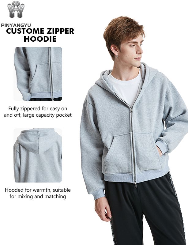 Nuova felpa con cappuccio da uomo ecologica in pile di cotone spugna francese di alta qualit&agrave; personalizzata con ricamo in bianco pesante oversize da 400 g/m&sup2;