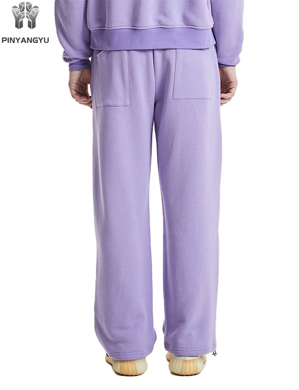 Pantaloni Y2k oversize con coulisse impilati Pantaloni larghi a gamba larga Pantaloni da jogging da uomo