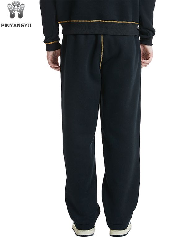Pantaloni svasati personalizzati Pantaloni sportivi svasati foderati in spugna da uomo Pantaloni sportivi svasati da jogging marroni pesanti bianchi slim fit unisex