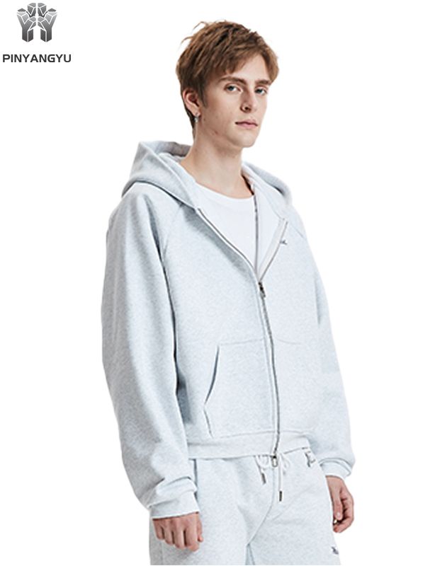 Nuova felpa con cappuccio da uomo ecologica in pile di cotone spugna francese di alta qualit&agrave; personalizzata con ricamo in bianco pesante oversize da 400 g/m&sup2;