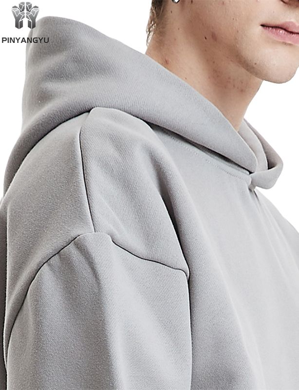 Felpa con cappuccio oversize unisex in french terry Colletto corto con cappuccio di alta qualit&agrave; Stampa personalizzata ricamata Casual XS XXS per l'autunno