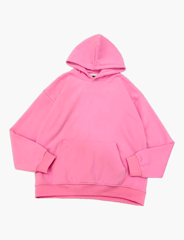 Felpa con cappuccio oversize in spugna francese ecologica personalizzata all'ingrosso da 400 g/m&sup2; di cotone pesante di alta qualit&agrave; per logo personalizzato ricamato