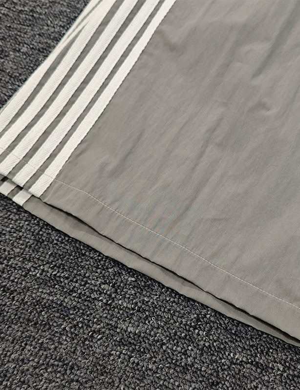 Pantaloni sportivi da uomo pesanti in nylon super larghi con stampa personalizzata, pantaloni sportivi larghi con stampa oversize, pantaloni con coulisse