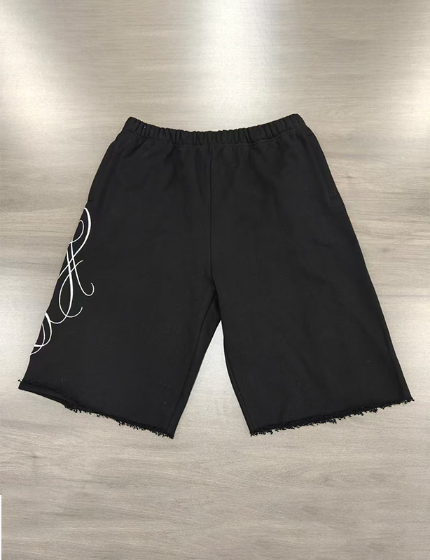 Pantaloncini ricamati in French Terry da uomo: pantaloncini morbidi e casual da indossare ogni giorno in estate