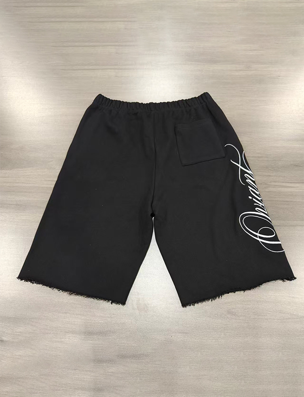 Pantaloncini ricamati in French Terry da uomo: pantaloncini morbidi e casual da indossare ogni giorno in estate