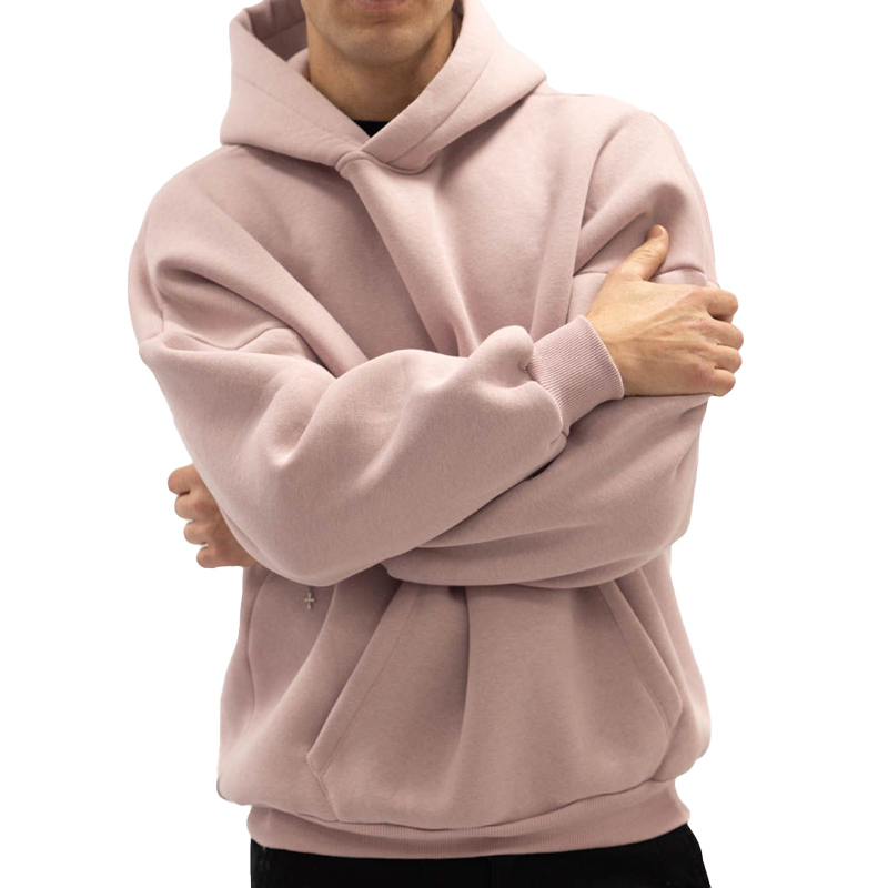Felpa con cappuccio classica da uomo OEM - Felpa con cappuccio casual in morbido pile